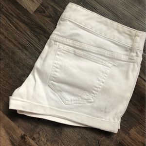 Express White Jean Shorts